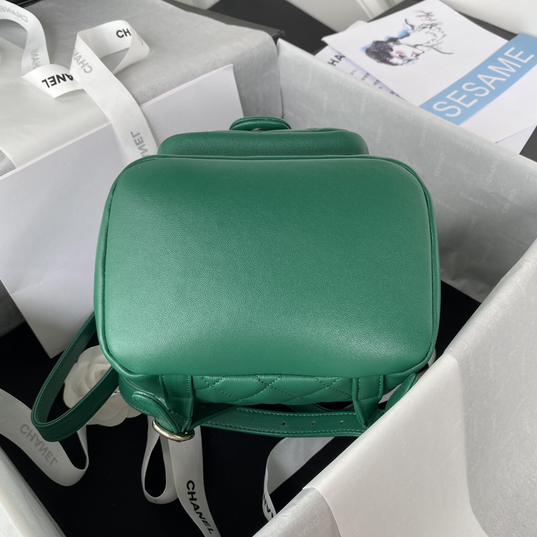 Lambskin Mini Backpack AS2908 Green